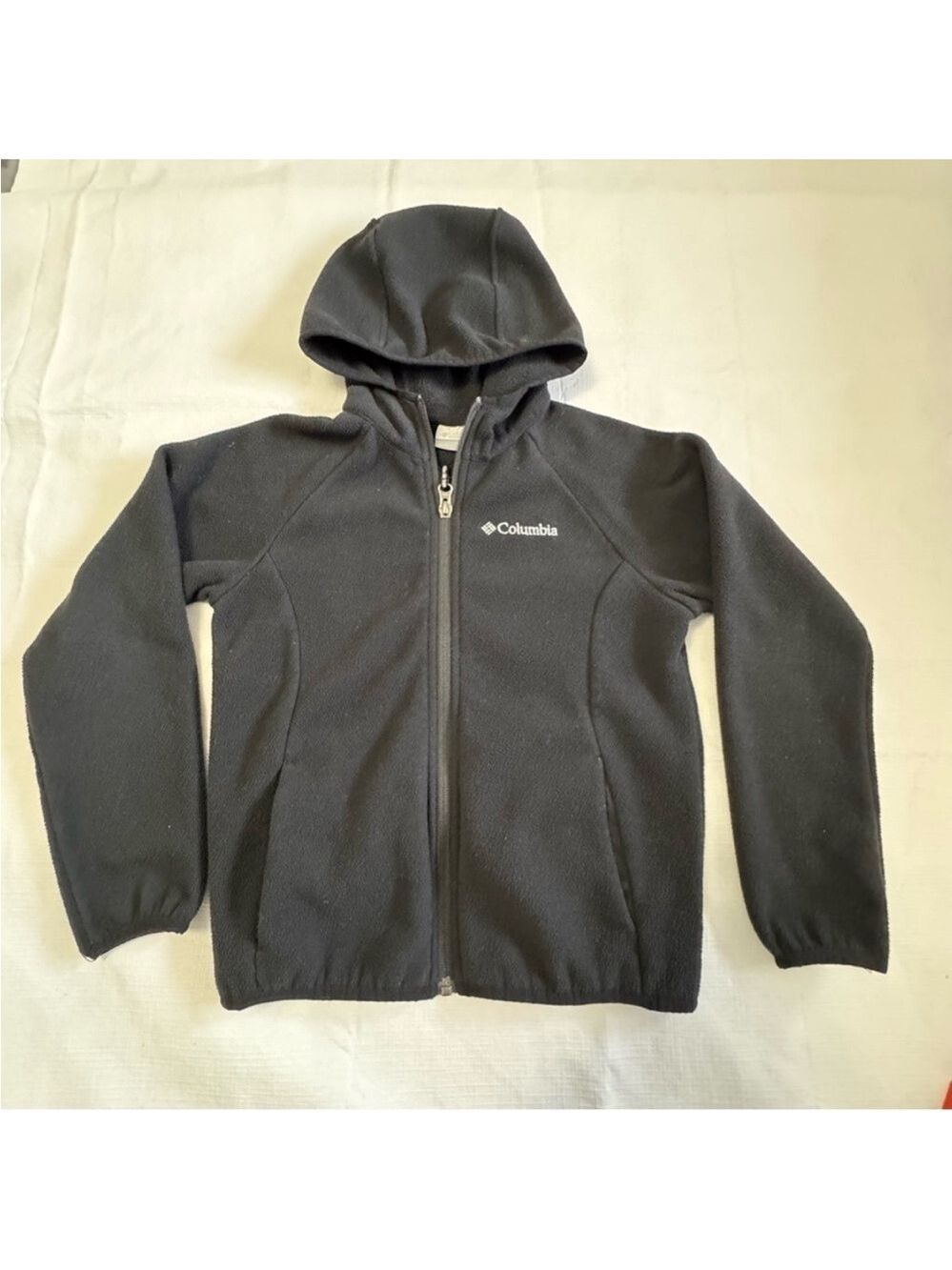 4/25 Columbia Kids Black Fleece Hoodie Size Small
